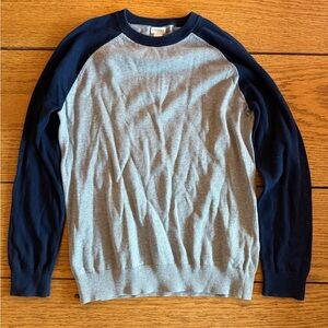 Crewcuts Gray and Navy Kids Sweater